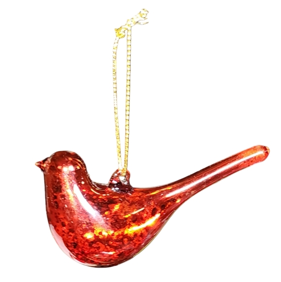 Vintage Lot of Three Glass & Capiz Shell Angels & Bird Christmas Tree Ornaments - Picture 5 of 14